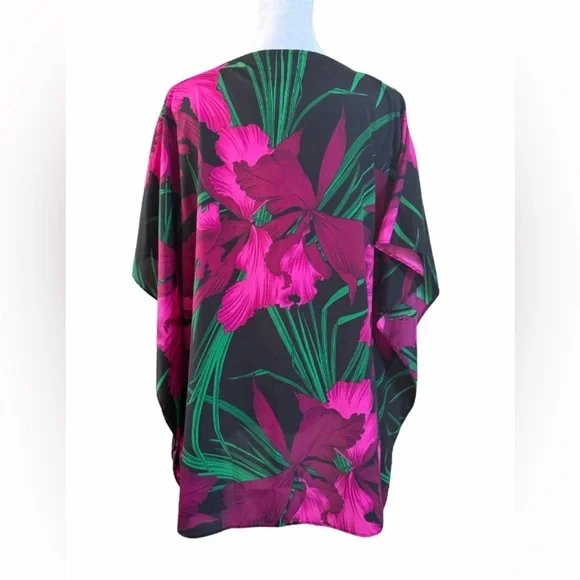 Michael Kors Floral Caftan Tunic Cover-Up - Picture 2 of 3